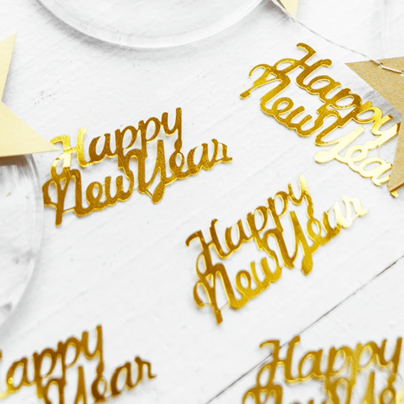 Konfetti "Happy New Year" Gold