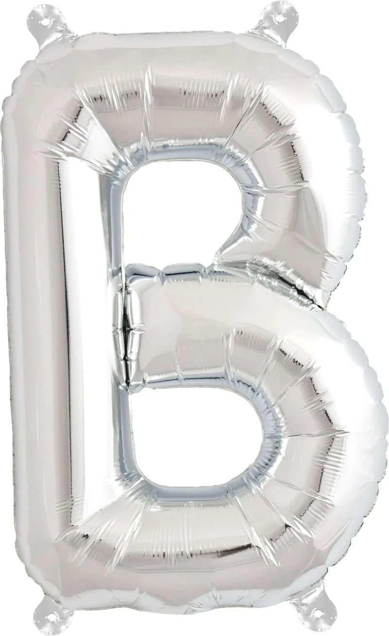 Buchstaben Ballon B Silber