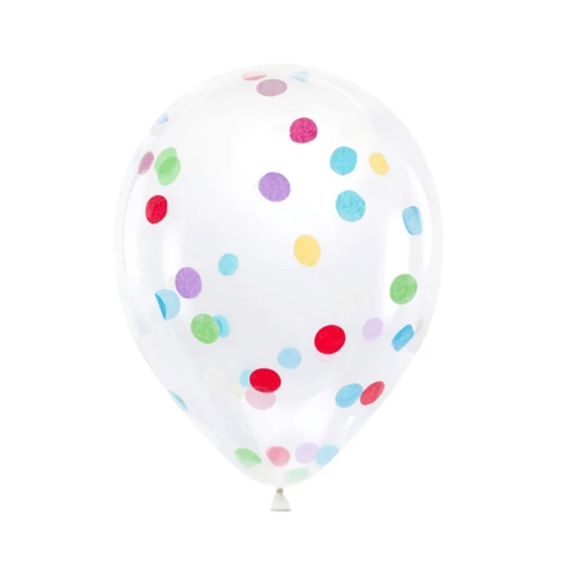 Konfetti-Ballons Ø 30cm Bunt 6 Stk.