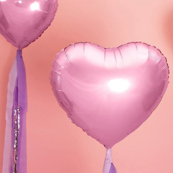 Herzballon Rosa