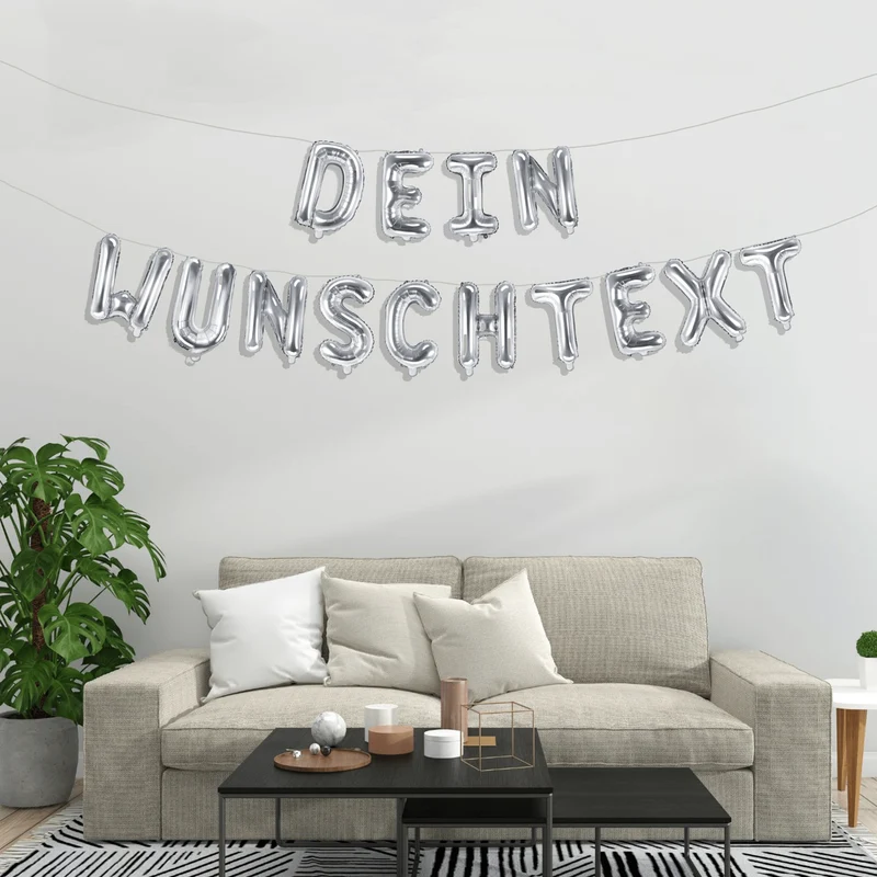 Dein Ballon-Wunschtext Silber