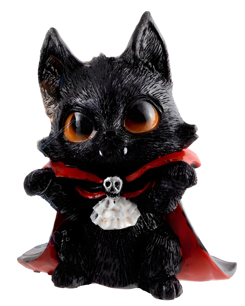 Vampirkatze "Catula" mit Draculaumhang 10cm