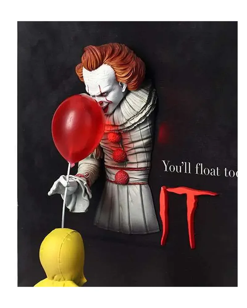 ES Pennywise & Georgie 3D Poster Display 25cm