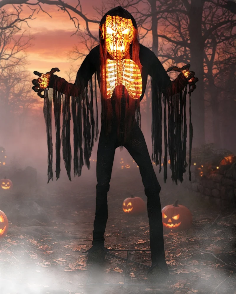 Schwelender Teufelsgeist Animatronic mit Sound, Licht & Bewegung 230cm
