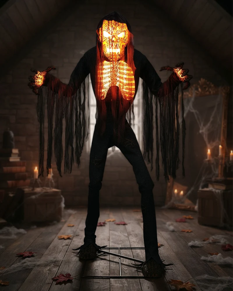 Schwelender Teufelsgeist Animatronic mit Sound, Licht & Bewegung 230cm