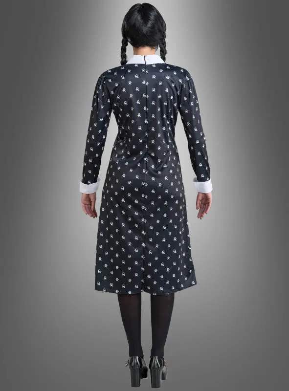 Wednesday Damen Kleid schwarz-weiß