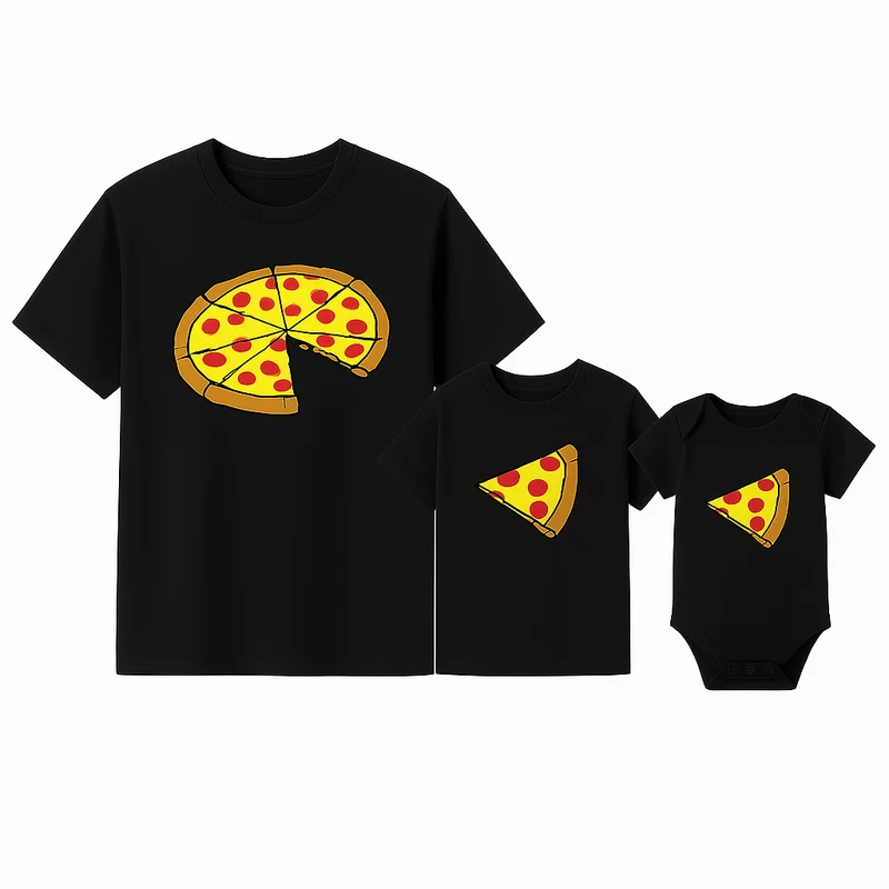 T Shirt Vater Sohn Pizza
