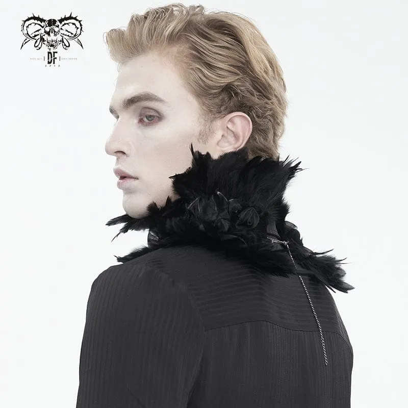 Unisex Gothic Federkragen