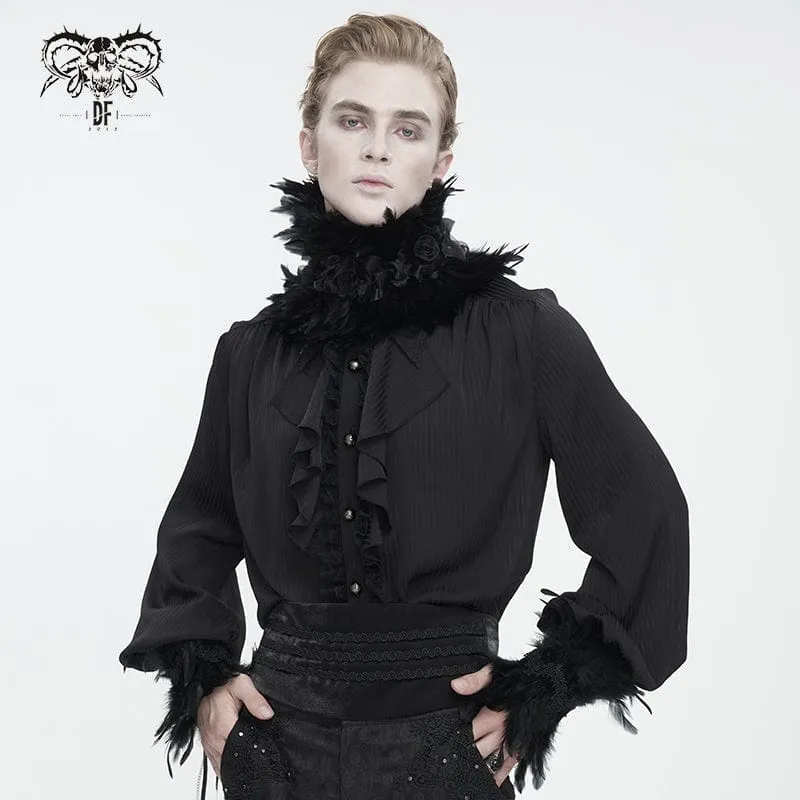 Unisex Gothic Federkragen