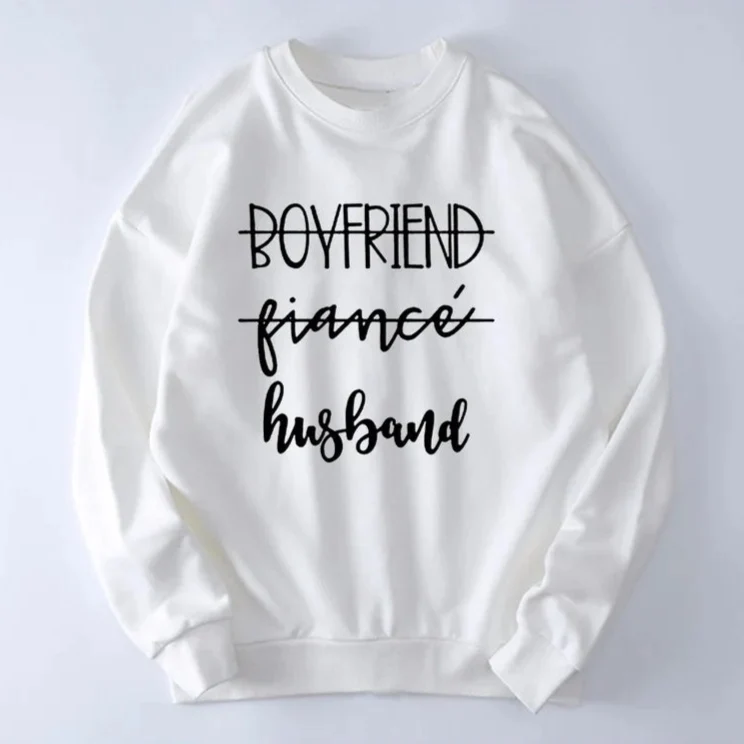 Partner Pullover Buchstaben
