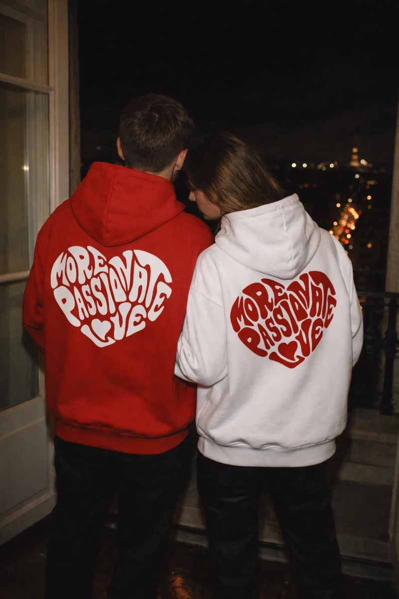 Bestickte Partner Hoodies