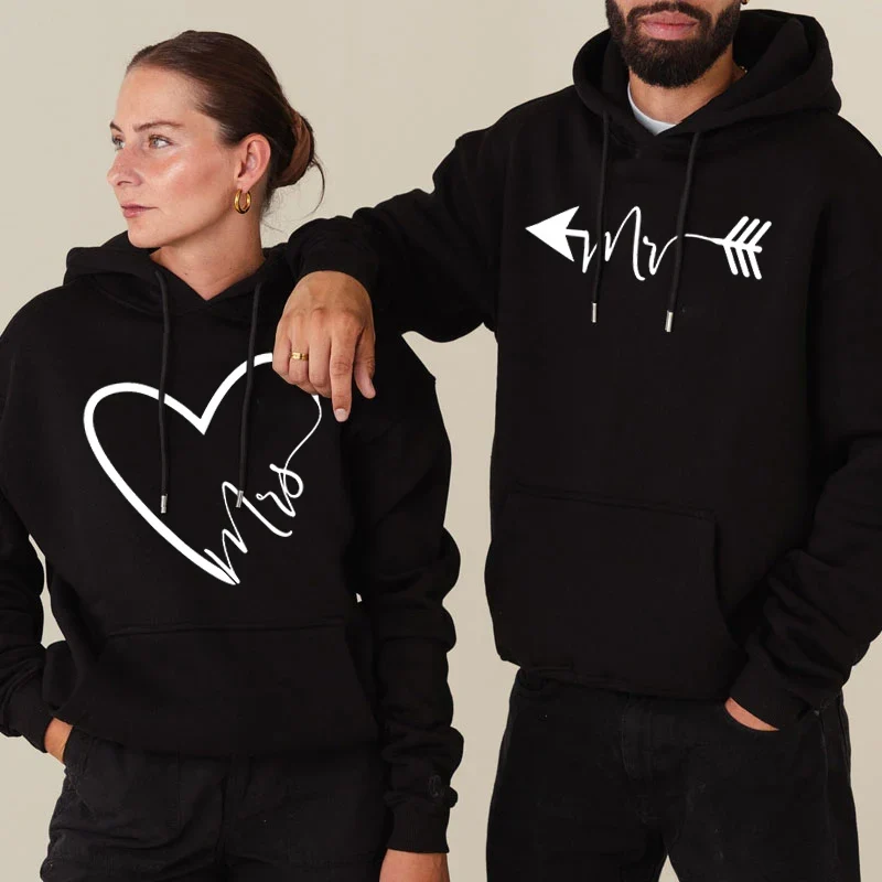 Embroidered Couples Hoodies