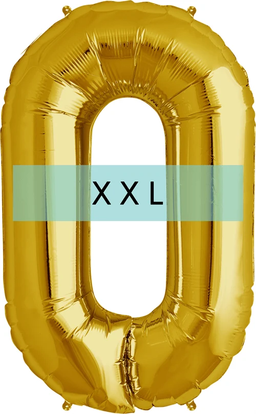 Buchstaben Ballon O XXL Gold