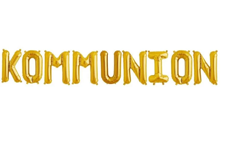 Ballonschriftzug "Kommunion"