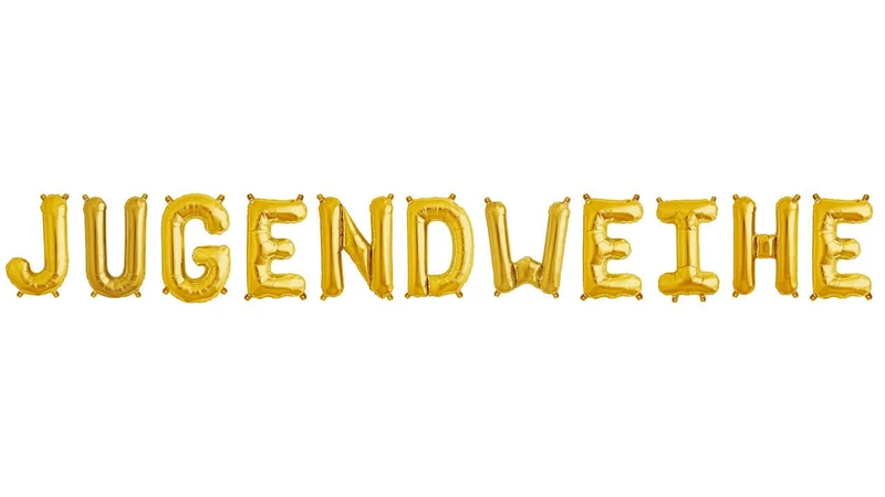 Ballonschriftzug "Jugendweihe"