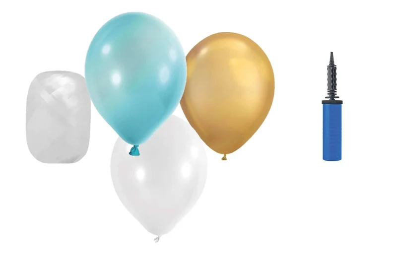 Ballongirlanden-Kit DIY Gold-Blau