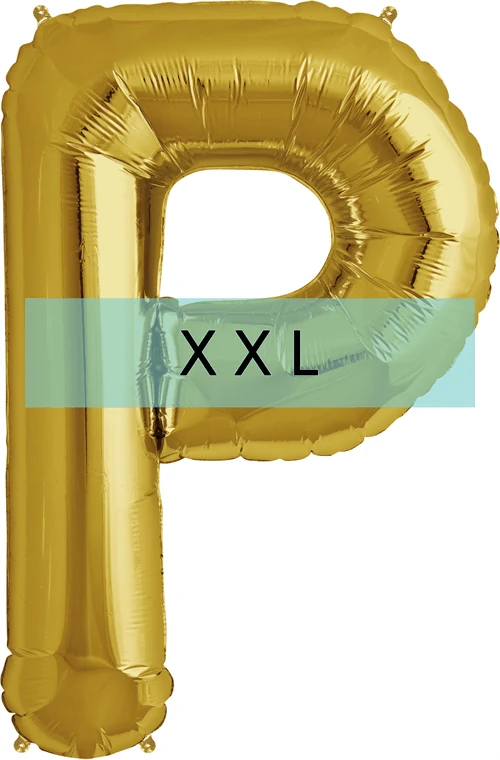 Buchstaben Ballon P XXL Gold