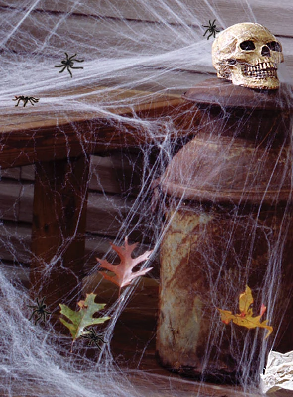 Leuchtendes Spinnennetz Halloween 60 g