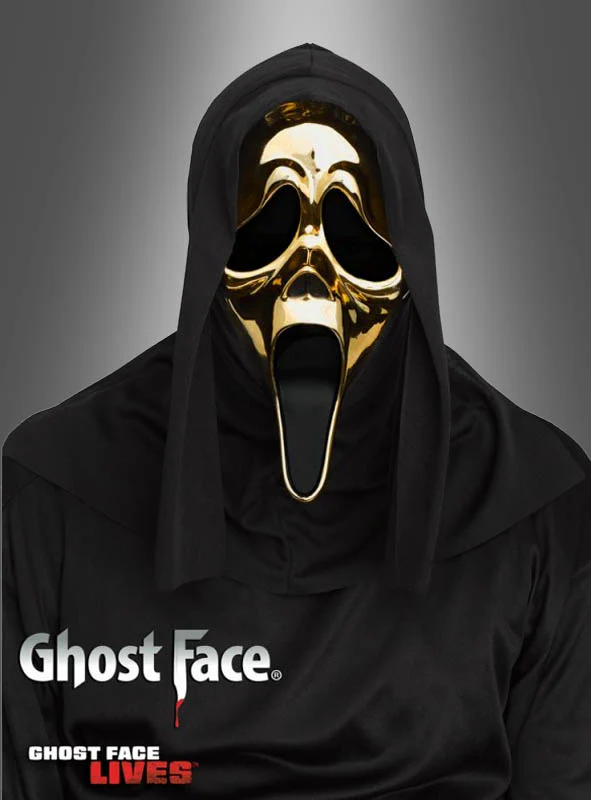 Original Scream Ghost Face Maske Gold