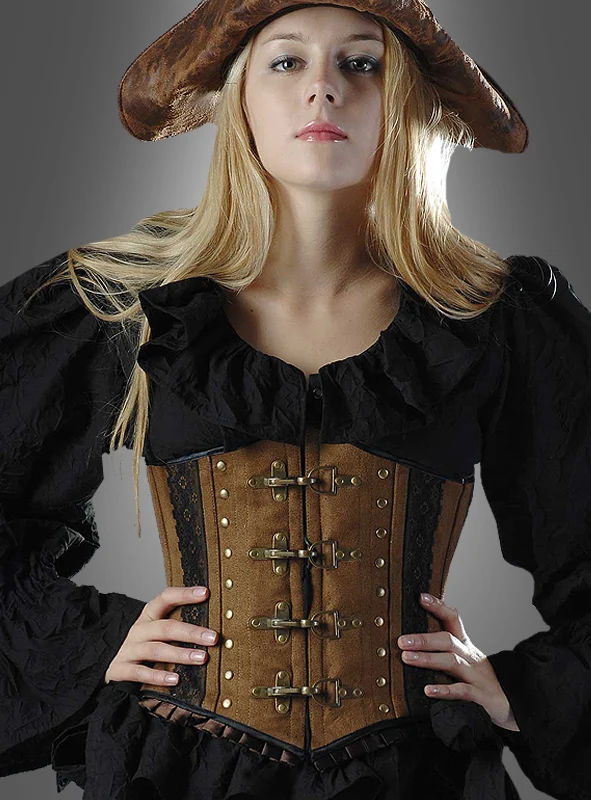 Antiklook Korsage braun Steampunk