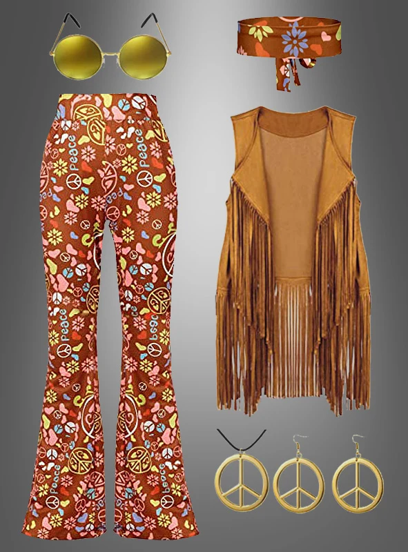 Hippie Komplettkostüm Earth Love