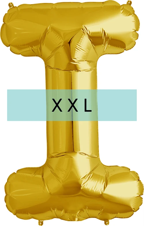 Buchstaben Ballon I XXL Gold