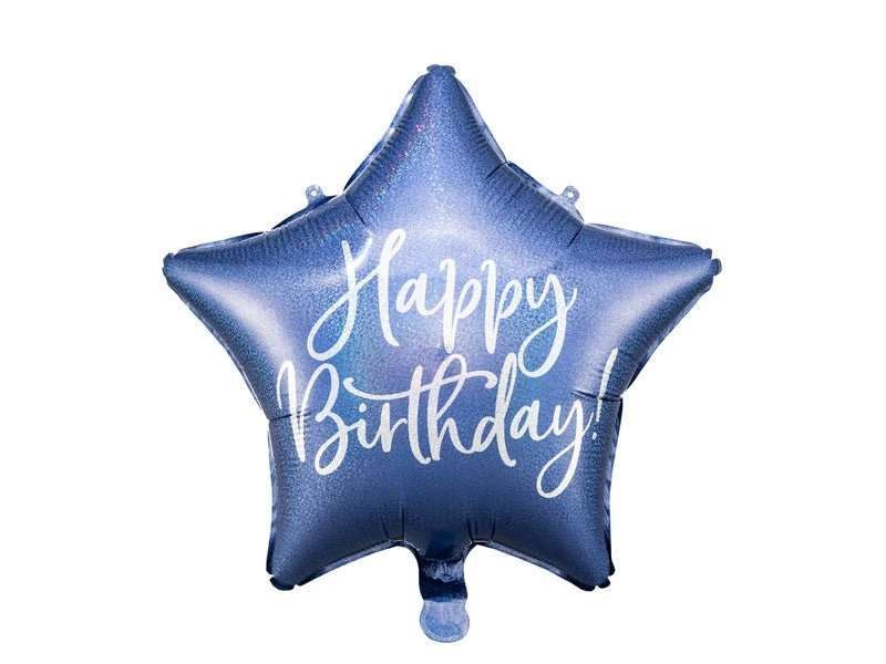 Heliumballon-Geschenk Sternchen "Happy Birthday"