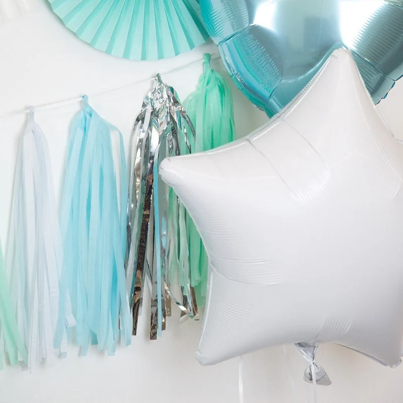 Stern-Folienballon Weiß