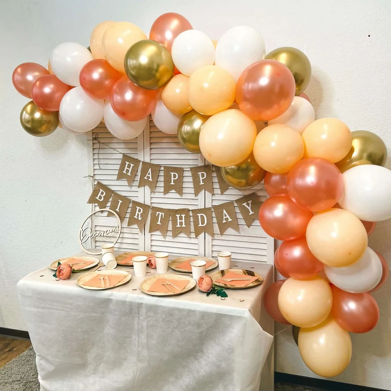 Ballongirlanden-Kit DIY Apricot