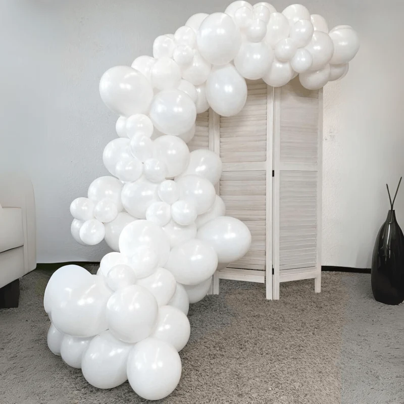 Ballongirlanden-Kit DIY Weiß