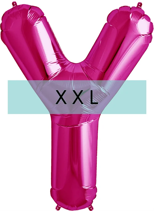 Buchstaben Ballon Y XXL Pink