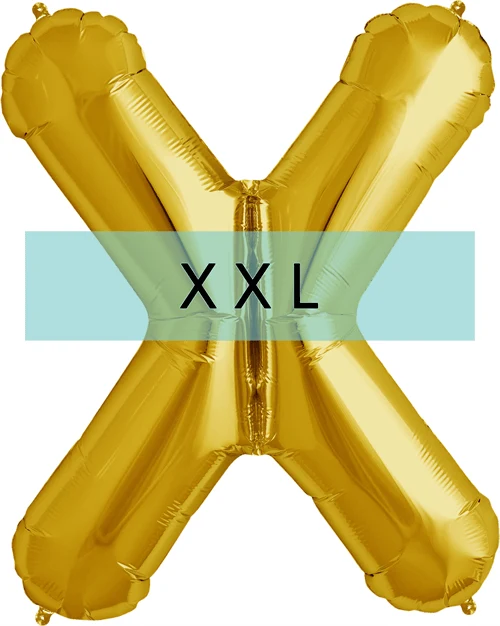 Buchstaben Ballon X XXL Gold