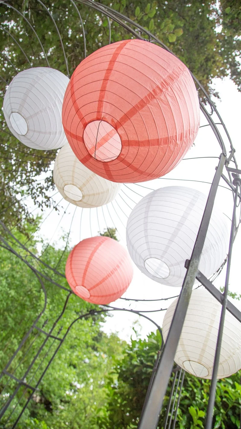 Lampion Ø 35cm Weiß