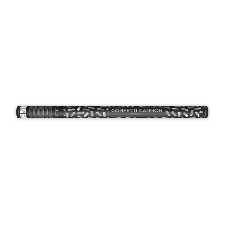 XL Konfettikanone 60cm Silber