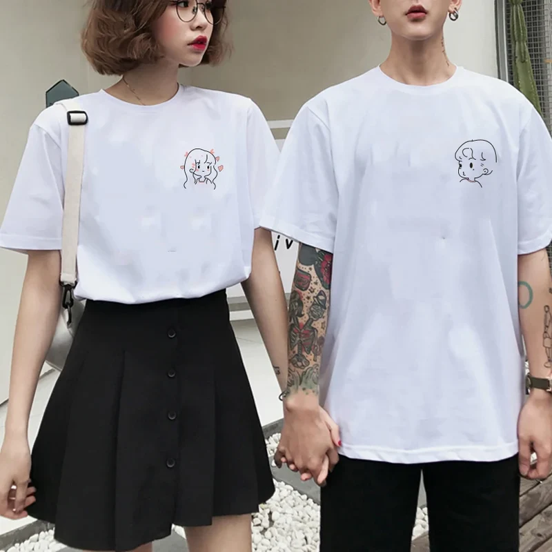 Couple In White Shirt