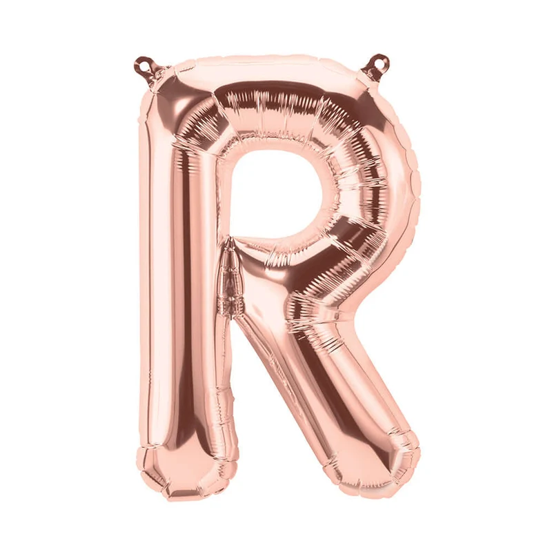 Buchstaben Ballon R Roségold