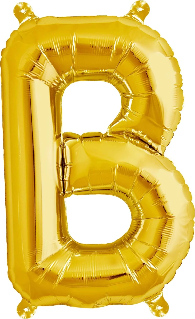 Buchstaben Ballon B Gold