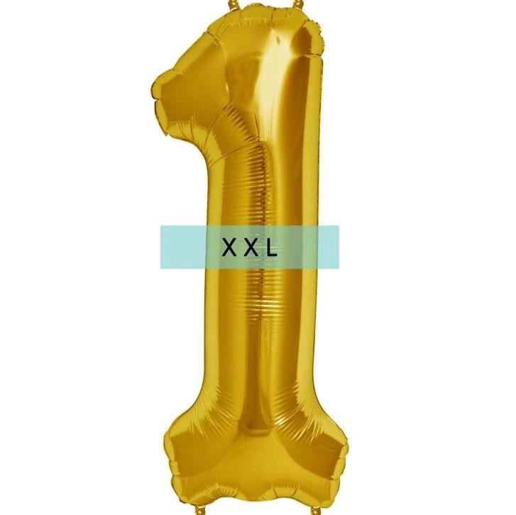 Zahlen Ballon 1 XXL Gold