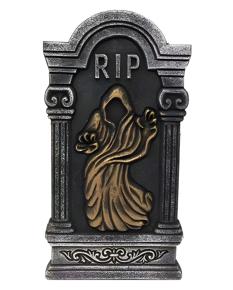 Grabstein Schwebender Grim Reaper 40cm