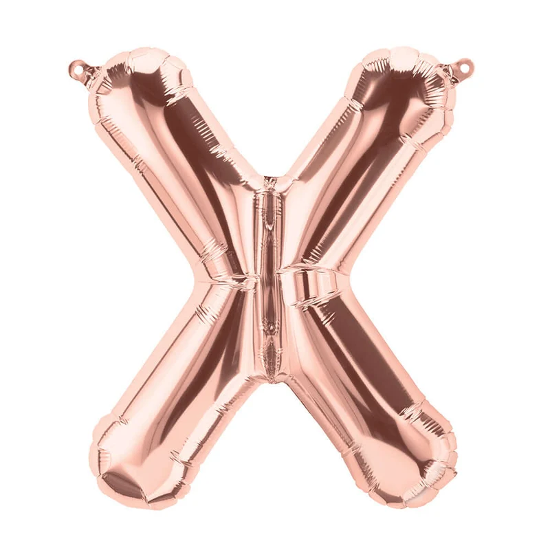Buchstaben Ballon X Roségold