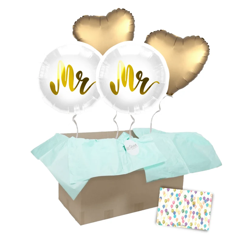 Heliumballon-Geschenk "Mr & Mrs"