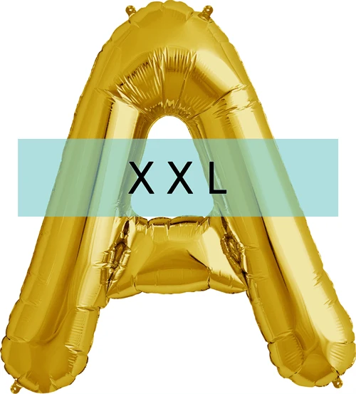 Buchstaben Ballon A XXL Gold