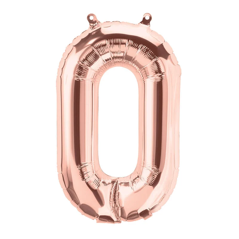 Buchstaben Ballon O Roségold