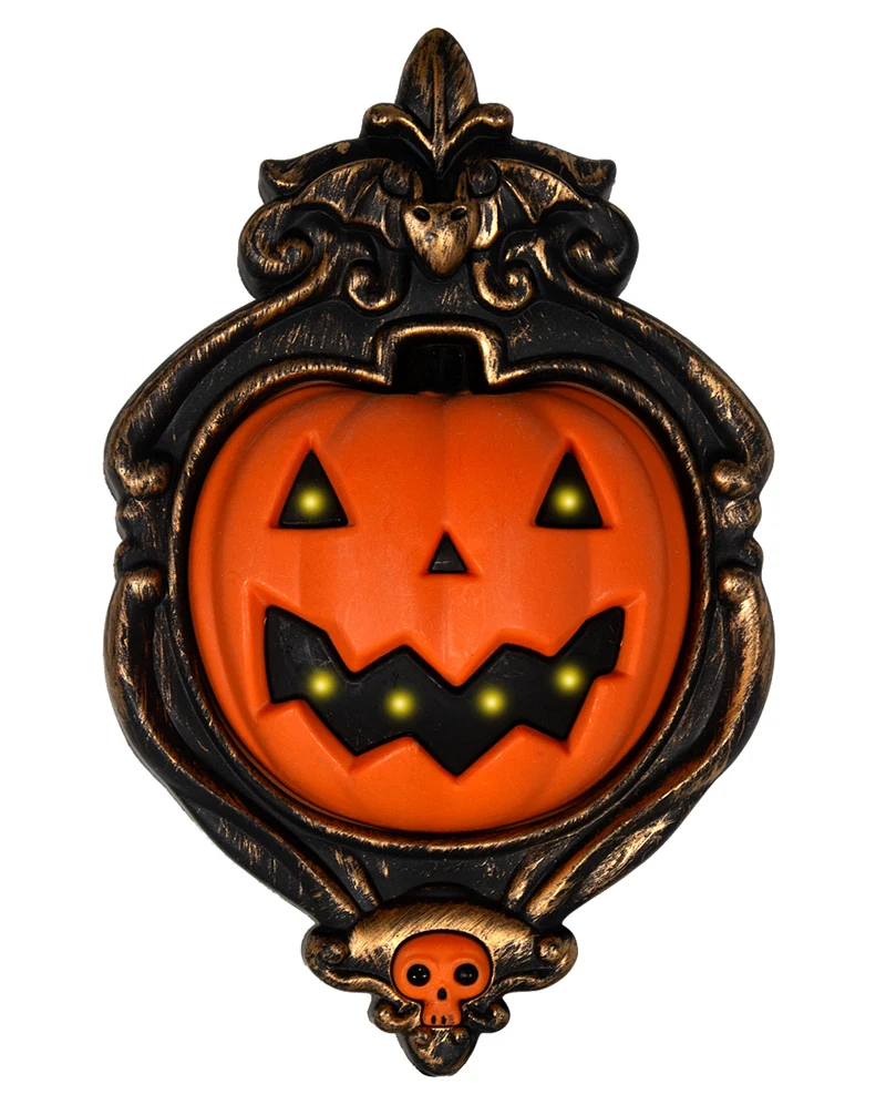 Halloween Kürbis Türklingel mit Licht & Sound 26cm