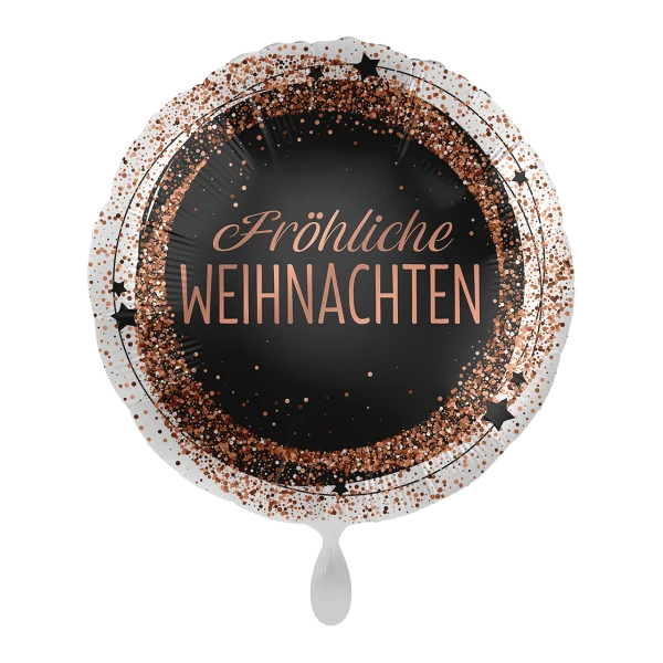 Folienballon "Fröhliche Weihnachten" Glitter