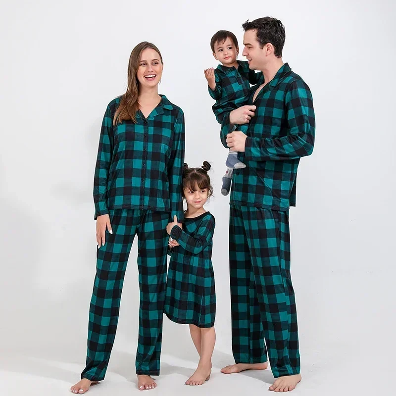Familien Pyjama Kariert