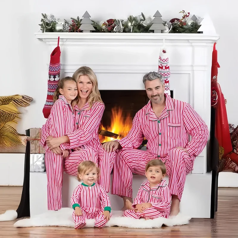 Flanell Pyjama Familie