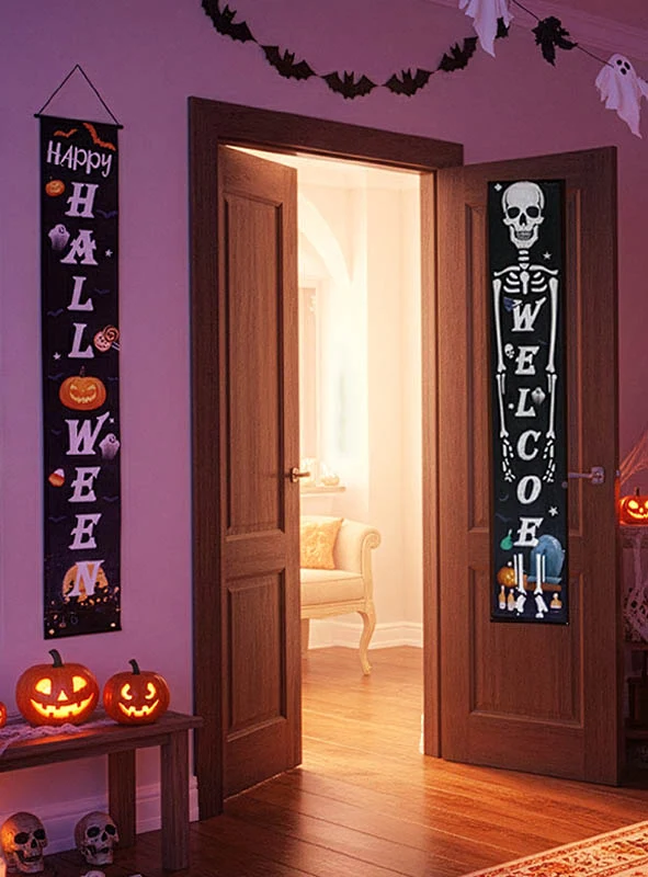 Halloween Banner 2er Pack Deko 180cm