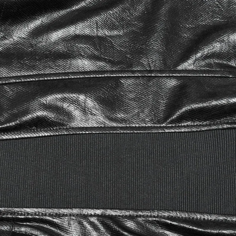 Punk-Weste aus Kunstleder für Damen