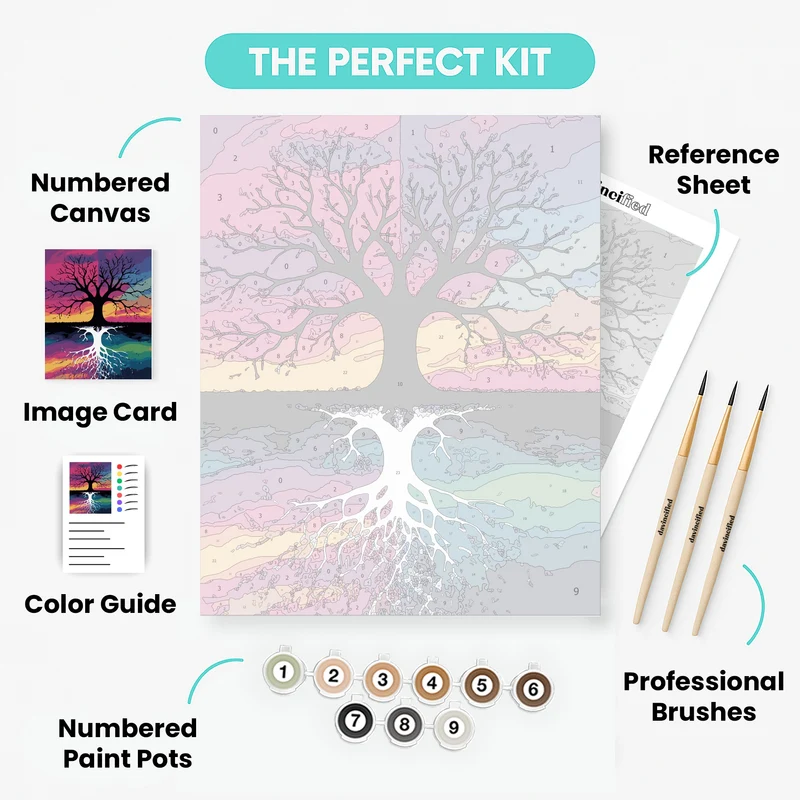 Mystical Tree of Life - Paint by Numbers Kit